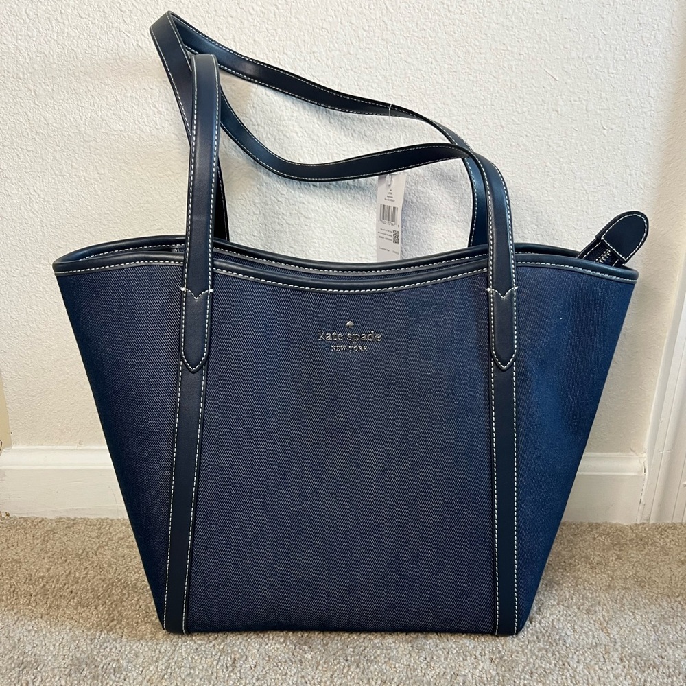 Kate Spade Navy Blue Tote Bag